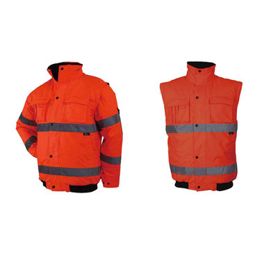 бомбардировщик конструкции куртки 5xl En471 Breathable дневной отражательный делает Hi Vis водостойким 2 в 1